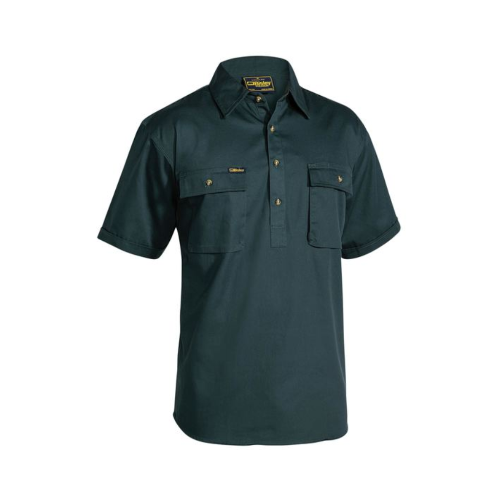 Bisley BSC1433 Cotton Closed Front S/S Shirt