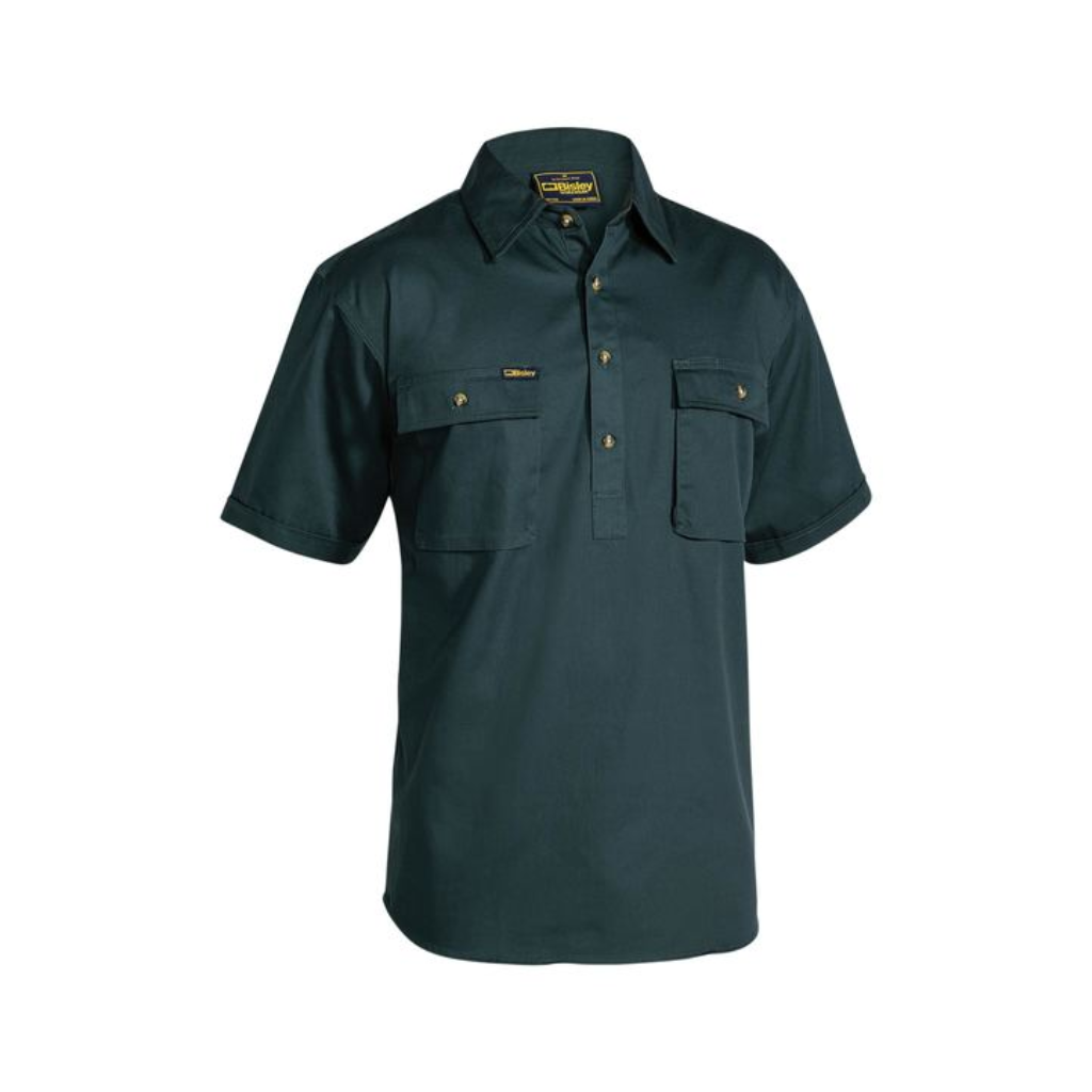 Bisley BSC1433 Cotton Closed Front S/S Shirt