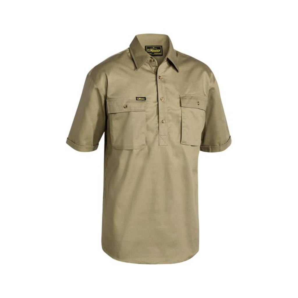 Bisley BSC1433 Cotton Closed Front S/S Shirt