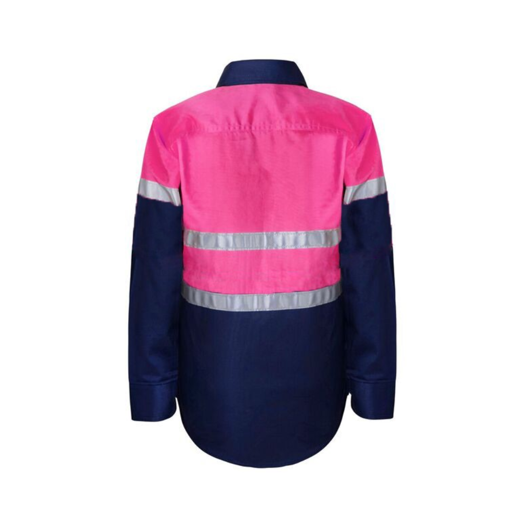 WorkCraft KidsWSK129 Hi Vis Shirt With Tape