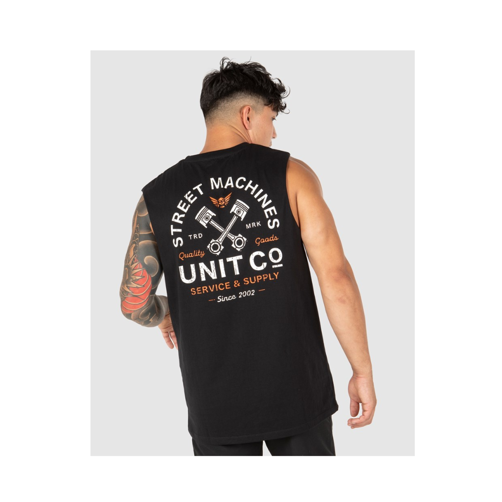 Unit Workwear Overlap Mens Muscle Tank