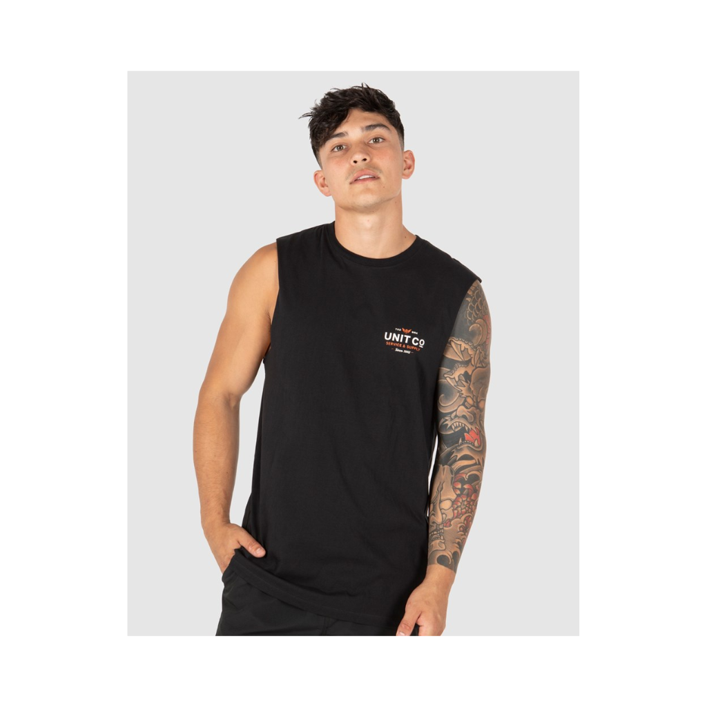 Unit Workwear Overlap Mens Muscle Tank