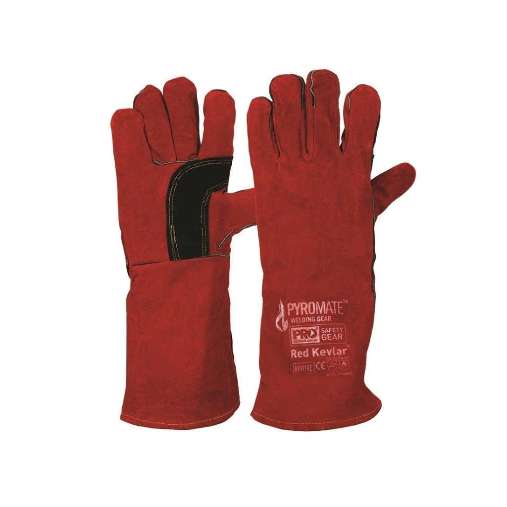 Pyromate Red Kelvar Welding Glove