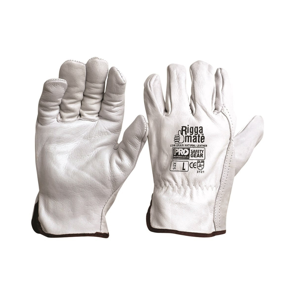 Riggamate Cow Grain Natural Glove