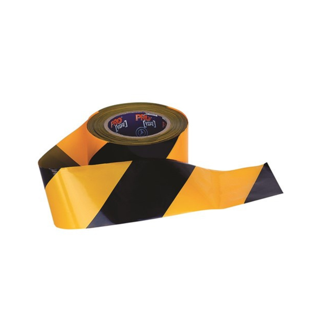 ProChoice Barricade Tape - 100m x 75mm Yellow / Black