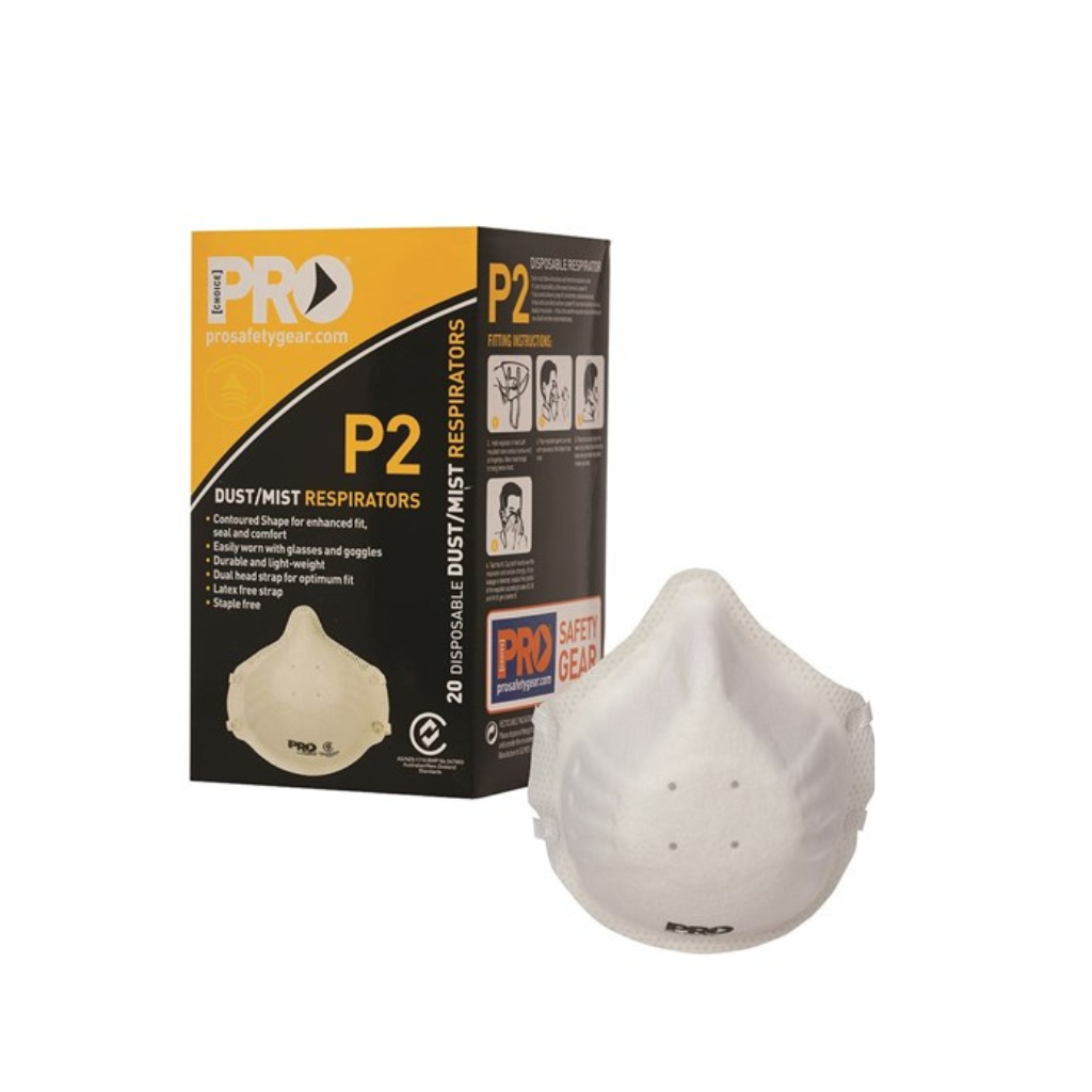 ProChoice Respirator Disposable Dust Masks P2 - Box of 20
