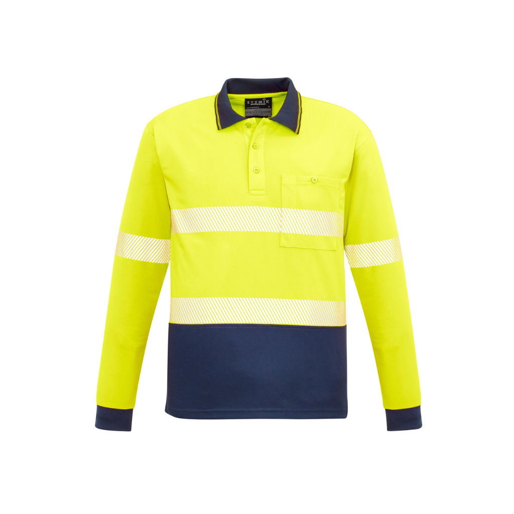 Syzmik ZH530 Taped Hi Vis Polo Long Sleeve