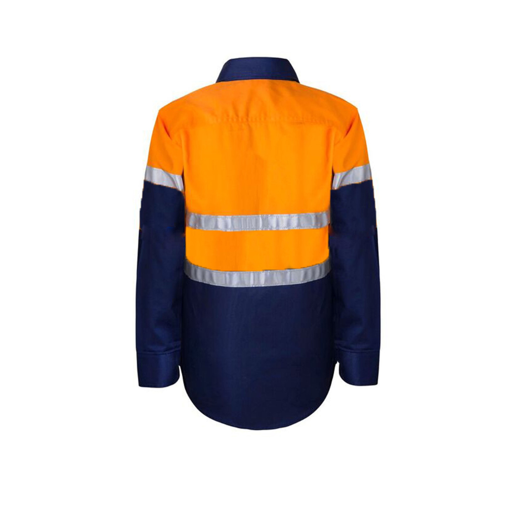 WorkCraft WSK125 Kids Hi Vis Shirt With Tape