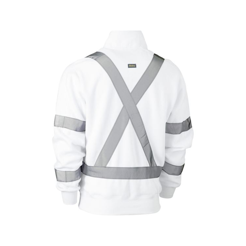 Bisley BK6321XT X Taped 1/4 Zip Pullover Night White