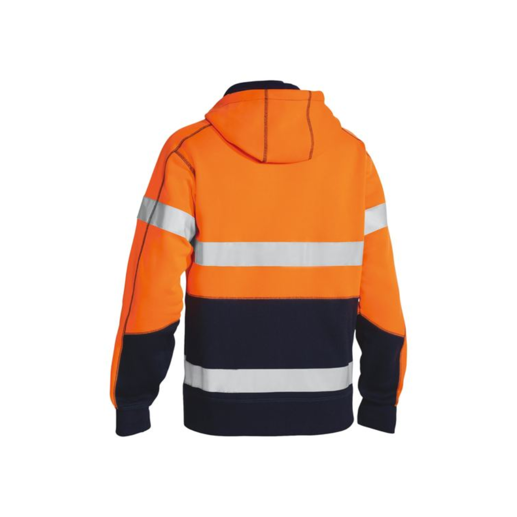 Bisley BK6819T Mens Hi Vis Taped Fleece Hoodie