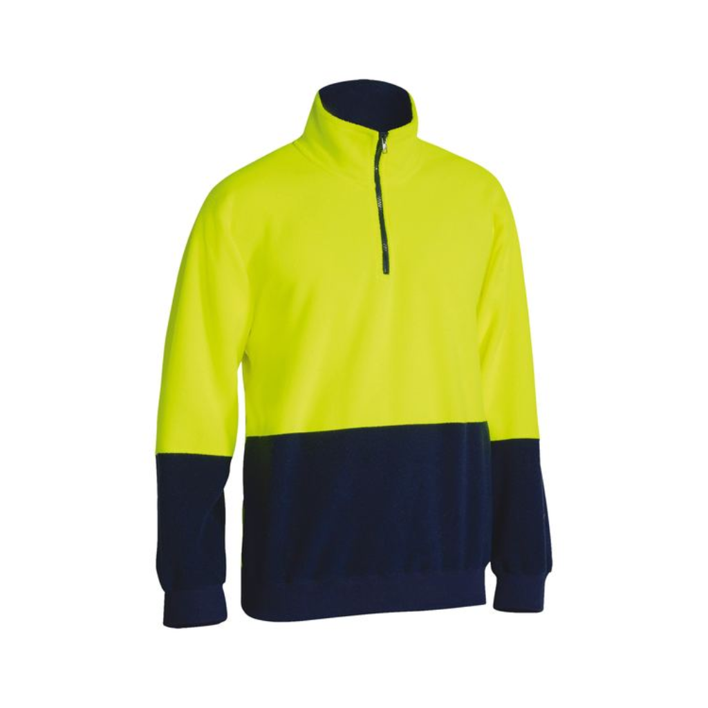 Bisley BK6889 Polar Fleece hi vis zip pullover